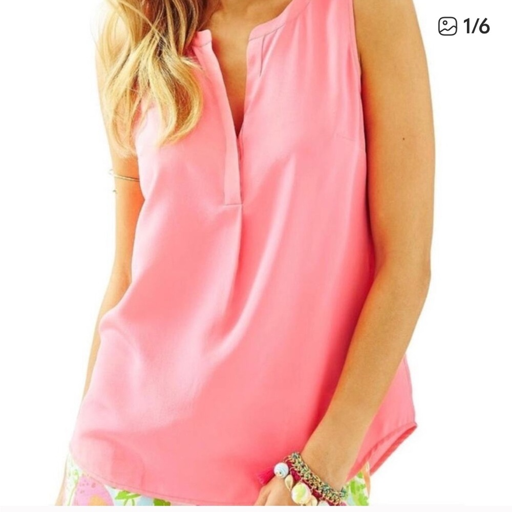 Lilly Pulitzer Pink Sleeveless  Women's Top